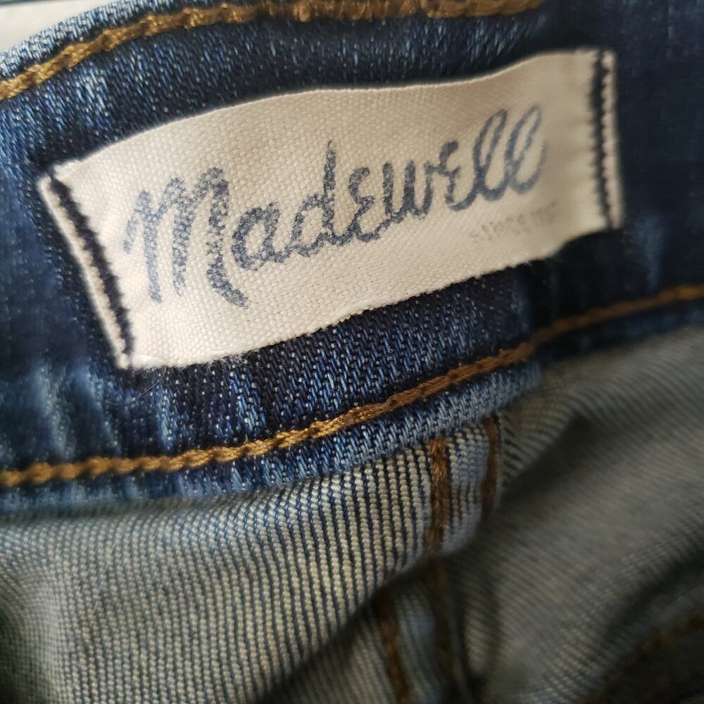 Madewell Skinny Skinny Jeans Dark Wash Distressed Size 28 - Picture 6 of 8